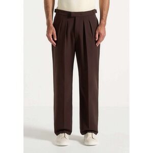 NWT Manière De Voir Pierre Relaxed Fit Pleated Tailored Trousers